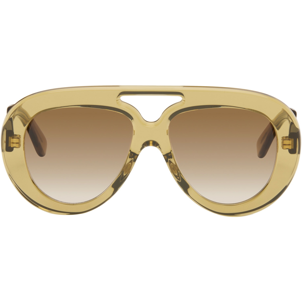 LOEWE Yellow Curvy Sunglasses