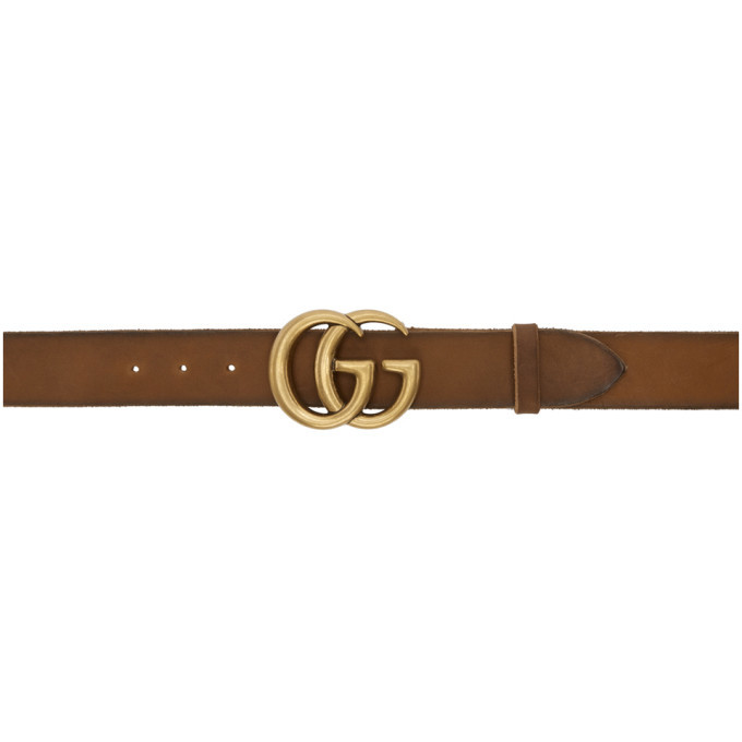 Photo: Gucci Brown GG Toscano Belt