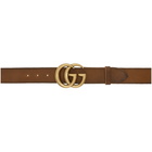 Gucci Brown GG Toscano Belt