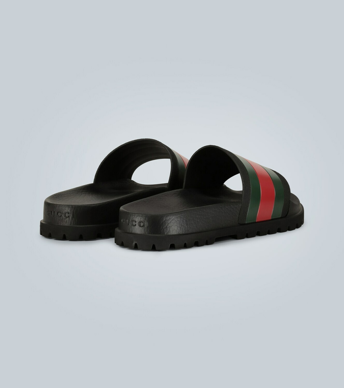 Gucci Striped Web slide sandals