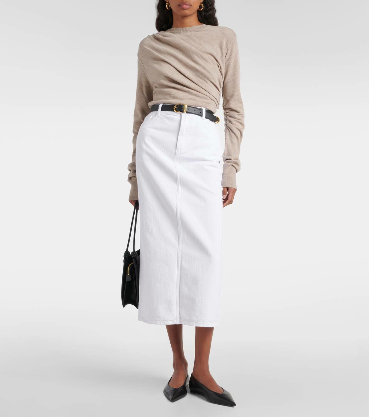 Tove Eleornore draped wool sweater