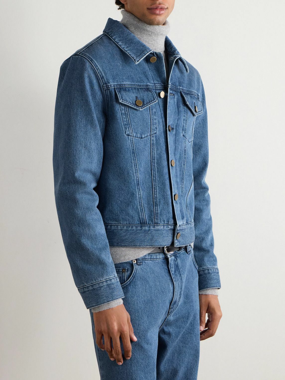 Gabriela Hearst - Barry Slim-Fit Denim Trucker Jacket - Blue