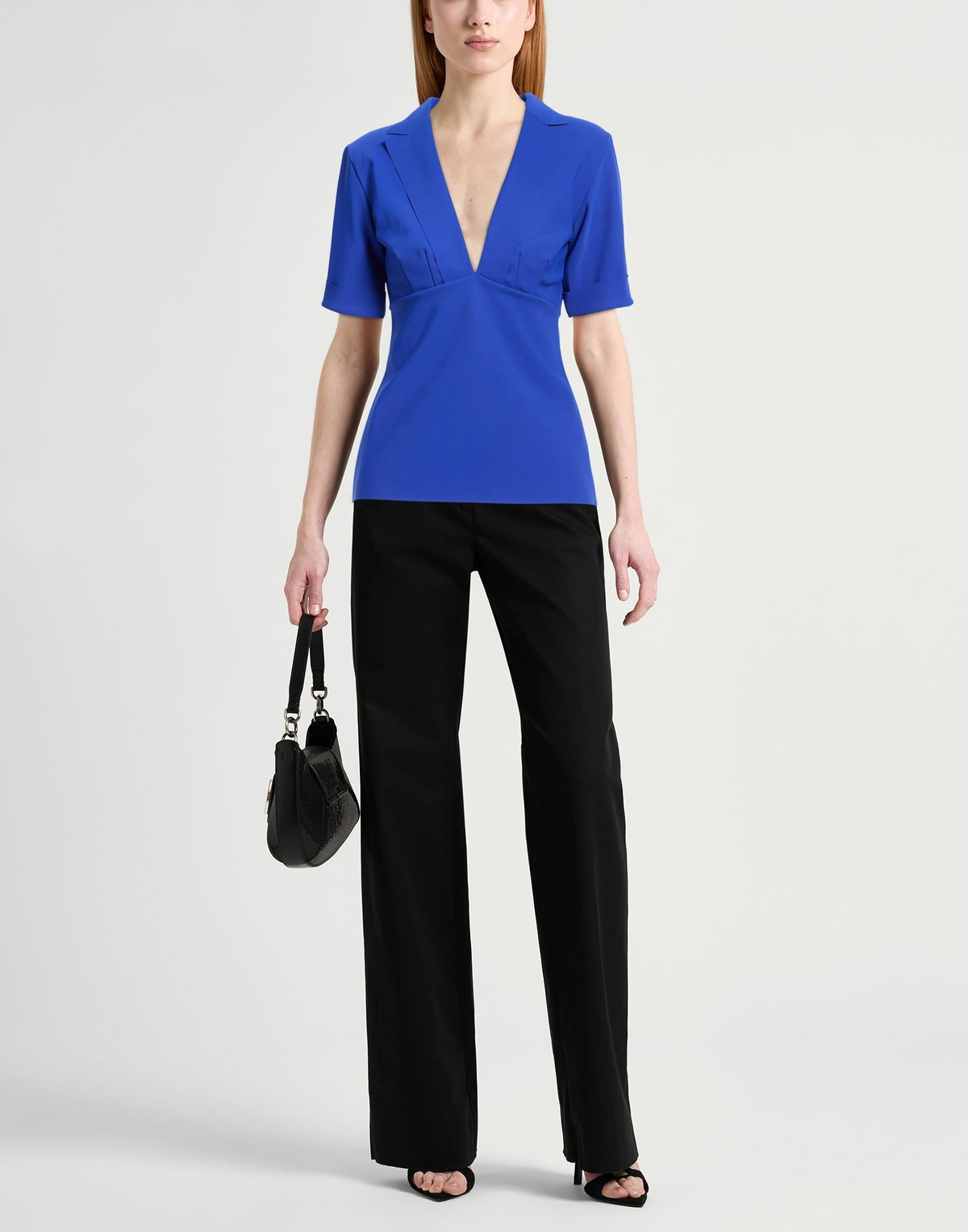 Chiara Boni La Petite Robe Womens Top Bright in Blue