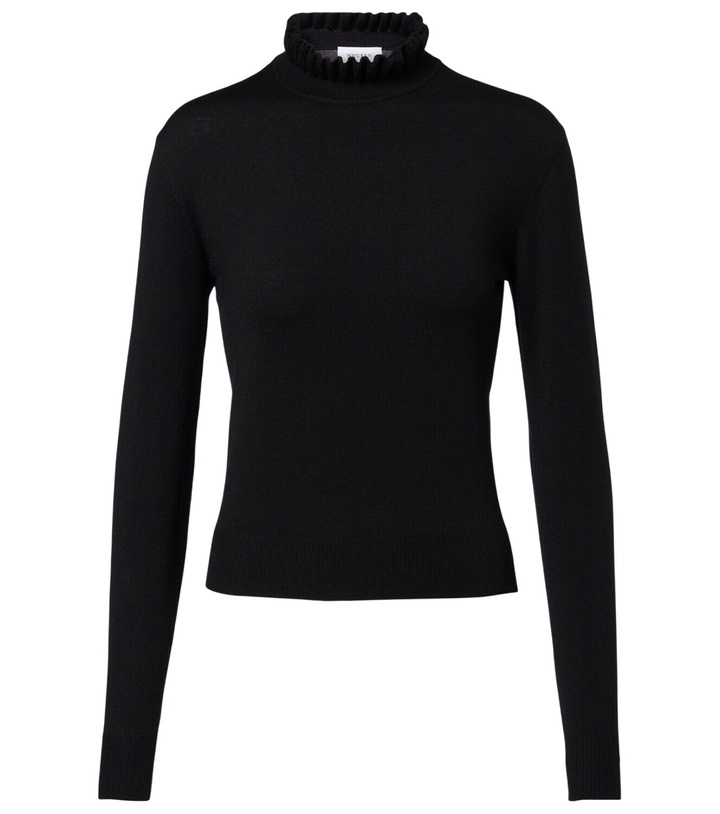 Photo: McQueen Scalloped wool-blend sweater