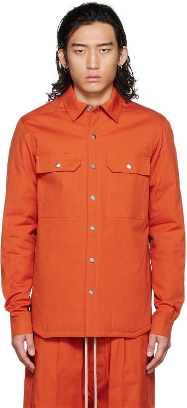 Photo: Rick Owens Orange Outershirt Jacket