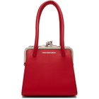 FIDAN NOVRUZOVA Red Boa Four Clasp Bag