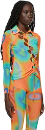 AVAVAV Multicolor Cut-Out Shirt