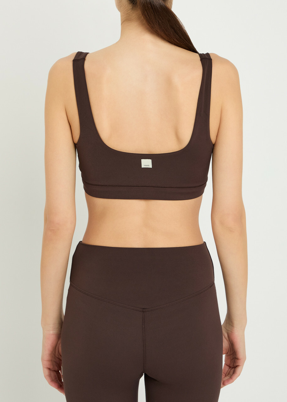 Vuori Alltheform Stretch-jersey bra Brown