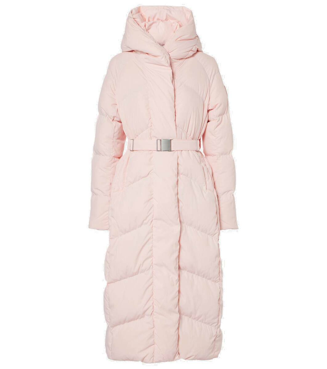 ☆人気☆【MONGDOL】☆GOOSE DOWN PADDED LONG COAT BELTE.D☆ Canada Goose Marlow belted down coat Canada Goose