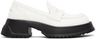 Marni White Pinched Seam Loafers
