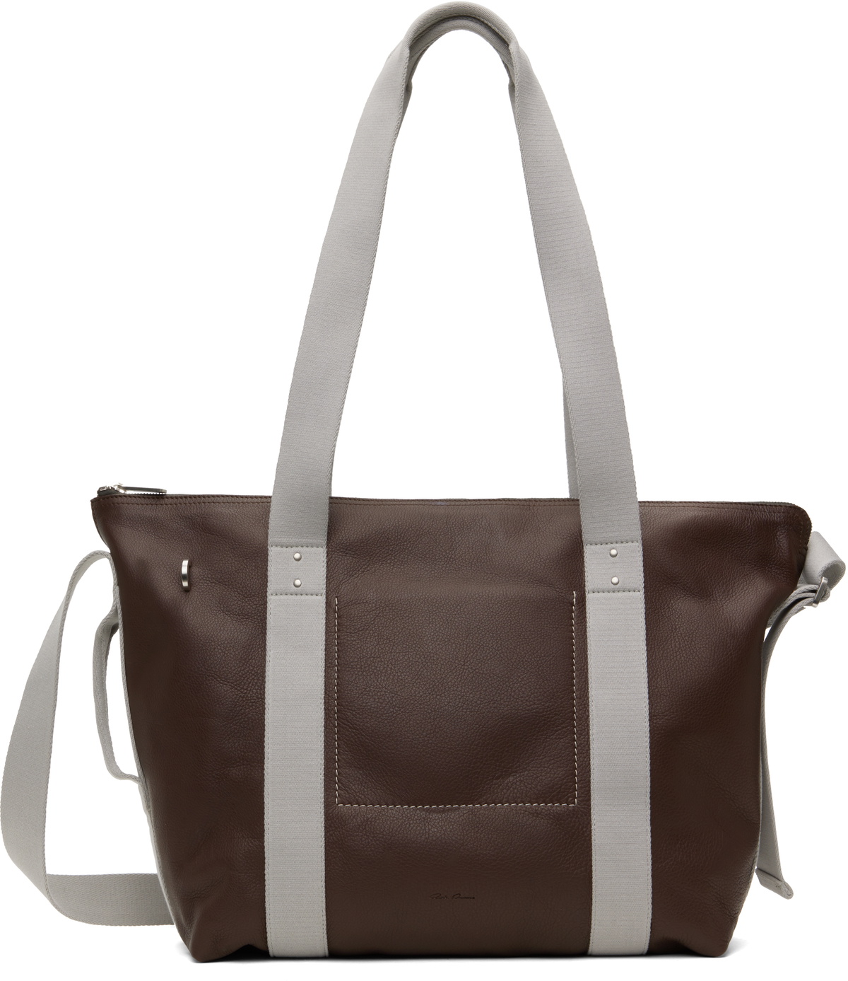 Rick Owens Black Sugar Calf Leather Club Bag Rick Owens