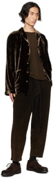 UMA WANG Brown Tommy Long Sleeve T-Shirt