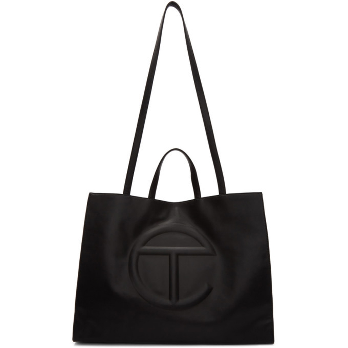 Telfar Large Logo Tote Bag in Brown