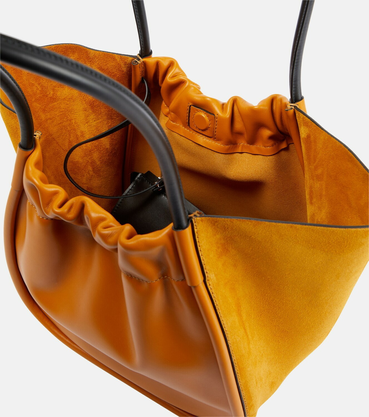 Proenza Schouler Ruched Large leather and suede tote bag