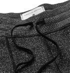 Reigning Champ - Slim-Fit Tapered Fleece-Back Mélange Cotton-Blend Jersey Sweatpants - Men - Dark gray