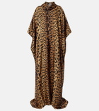 Gucci Leopard-print silk maxi dress