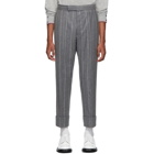 Thom Browne Grey Classic Backstrap Trousers