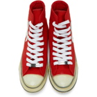 Palm Angels Red Palm Vulcanized High Sneakers