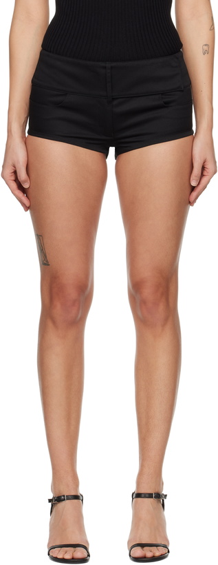 Photo: Courrèges Black Belted Mini Shorts