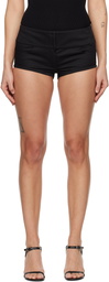 Courrèges Black Belted Mini Shorts