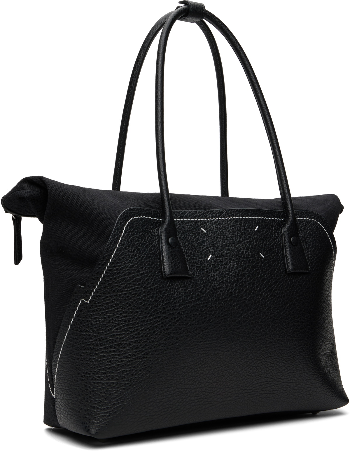 Maison Margiela Black 5AC Shopping Medium Bag Maison Margiela