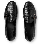 1017 ALYX 9SM - Croc-Effect Leather Loafers - Black