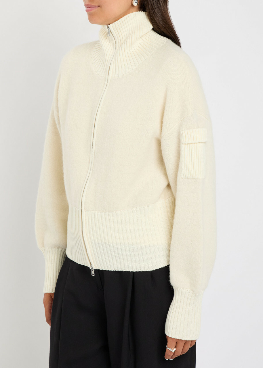 Canada Goose Sauble Alpaca-blend Cardigan Cream