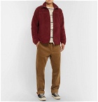 Albam - Fleece Zip-Up Sweatshirt - Men - Burgundy