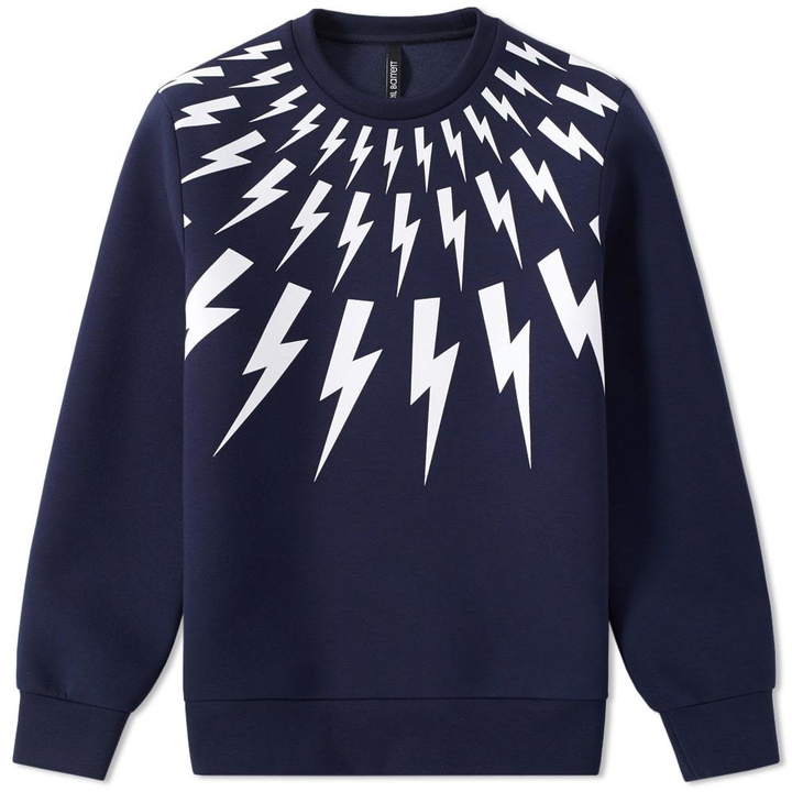 Photo: Neil Barrett Fair Isle Bolt Print Sweat