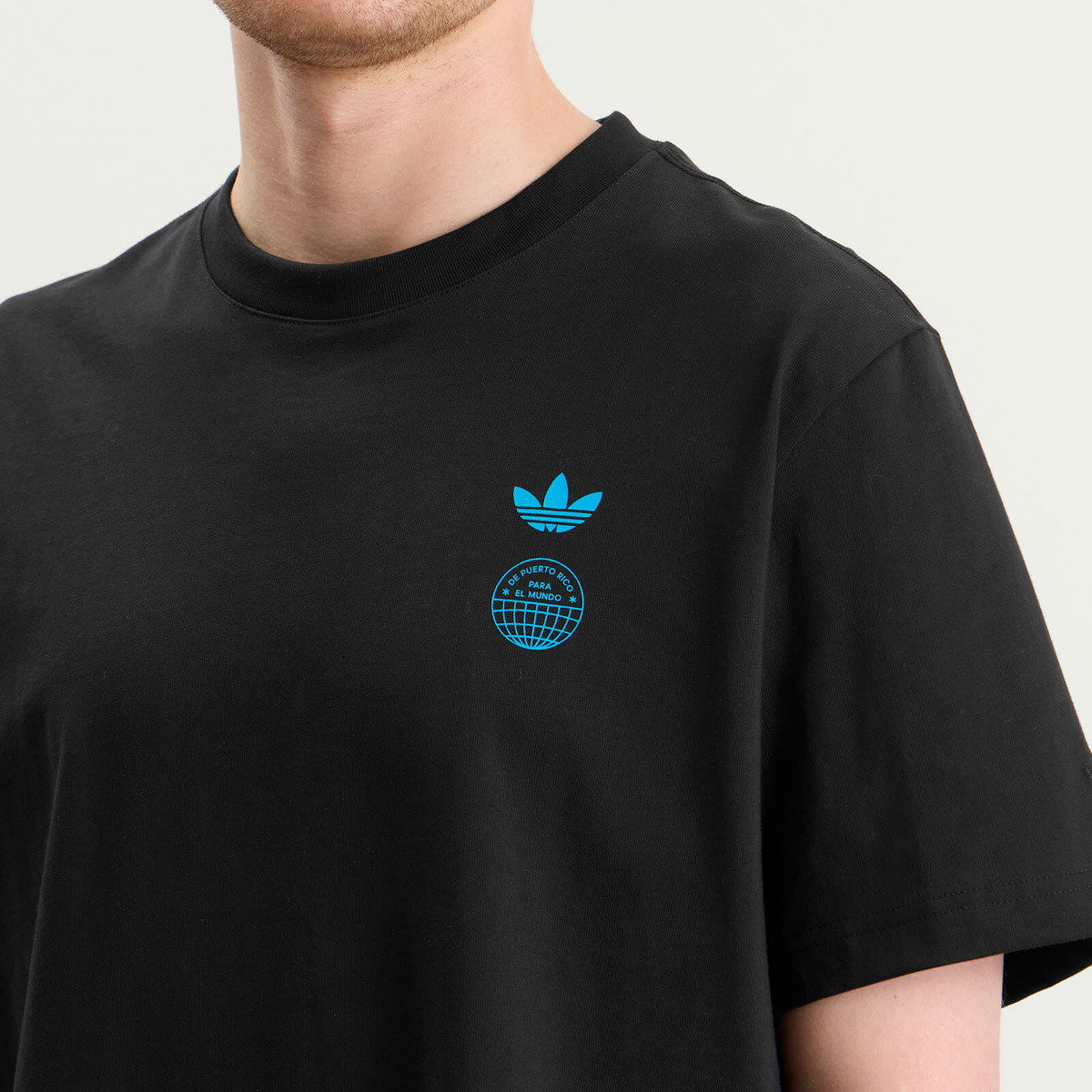 Adidas Men's x Bad Bunny London Tour Merch T-Shirt in Black
