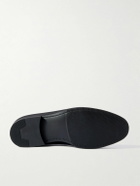 Majordome - M08 Cross-Grain Leather Penny Loafers - Black