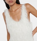 Coperni Feather minidress