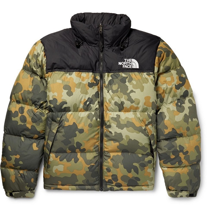 Photo: The North Face - 1996 Retro Nuptse Quilted Camouflage-Print Shell Down Jacket - Men - Green