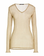 Sapio Womens Sweater in Gold