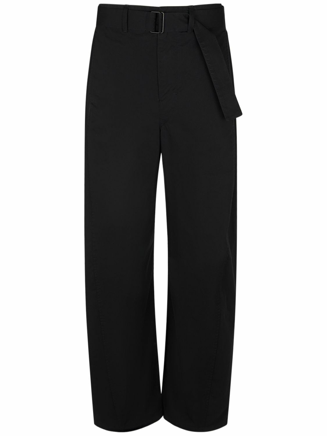 LEMAIRE - Belted Cotton Tapered Pants Lemaire