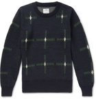 visvim - Wool-Jacquard Sweater - Men - Navy