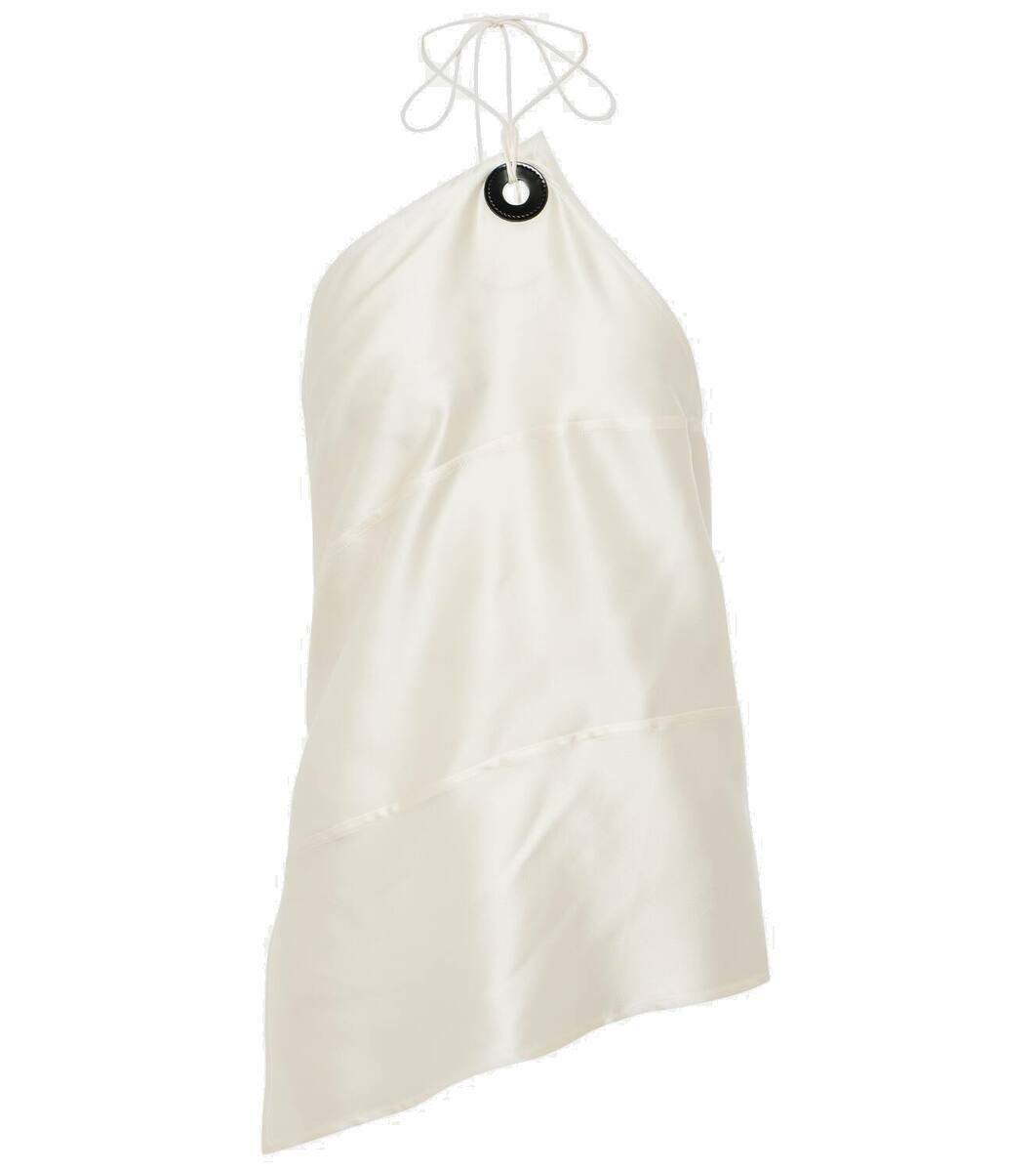 Ferragamo Halterneck satin top Salvatore Ferragamo