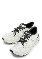 ON Cloud X 4 Panelled Mesh-knit Sneakers Ivory