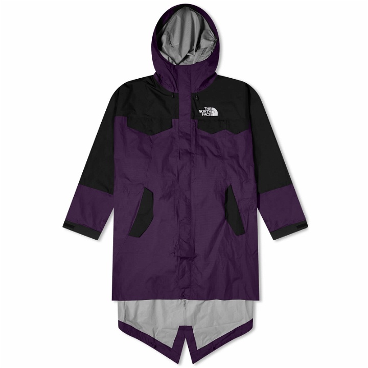 Photo: The North Face Men's x Undercover Packable Fishtail Parka Jacket in Purple Pennant/Tnf Black