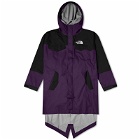 The North Face Men's x Undercover Packable Fishtail Parka Jacket in Purple Pennant/Tnf Black