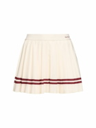 SPORTY & RICH Classic Logo Pleated Skirt