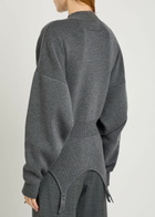 Jean Paul Gaultier Garter-embellished Wool Jumper Grey