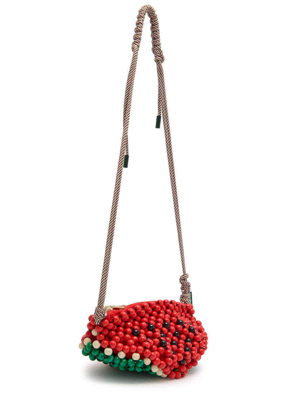 Alemais Watermelon Mini Bead Shoulder bag - Red - One Size