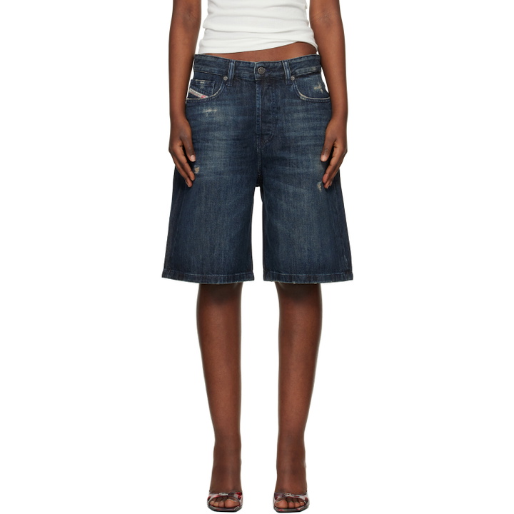 Photo: Diesel Navy De-Sire-Short Denim Shorts