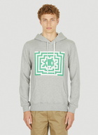 Invader Hooded Sweatshirt in Grey