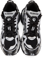 Balenciaga Black & White Runner Sneakers