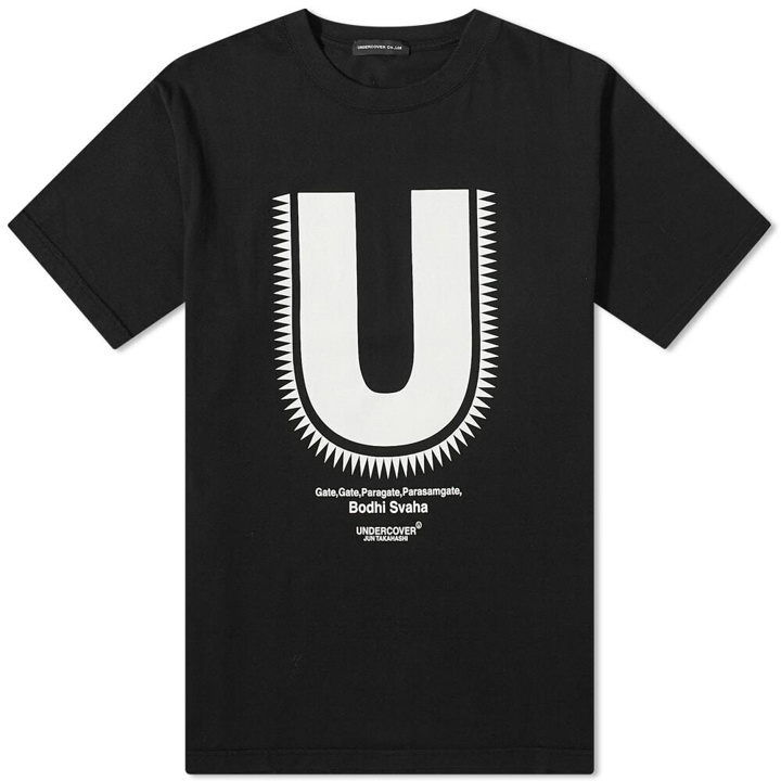 Photo: Undercover Men's Radiating U Logo T-Shirt in Black