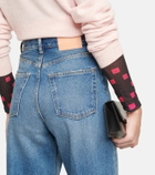 Acne Studios - High-rise straight-leg cropped jeans