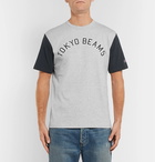 Beams - Champion Printed Cotton-Blend Jersey T-Shirt - Men - Gray