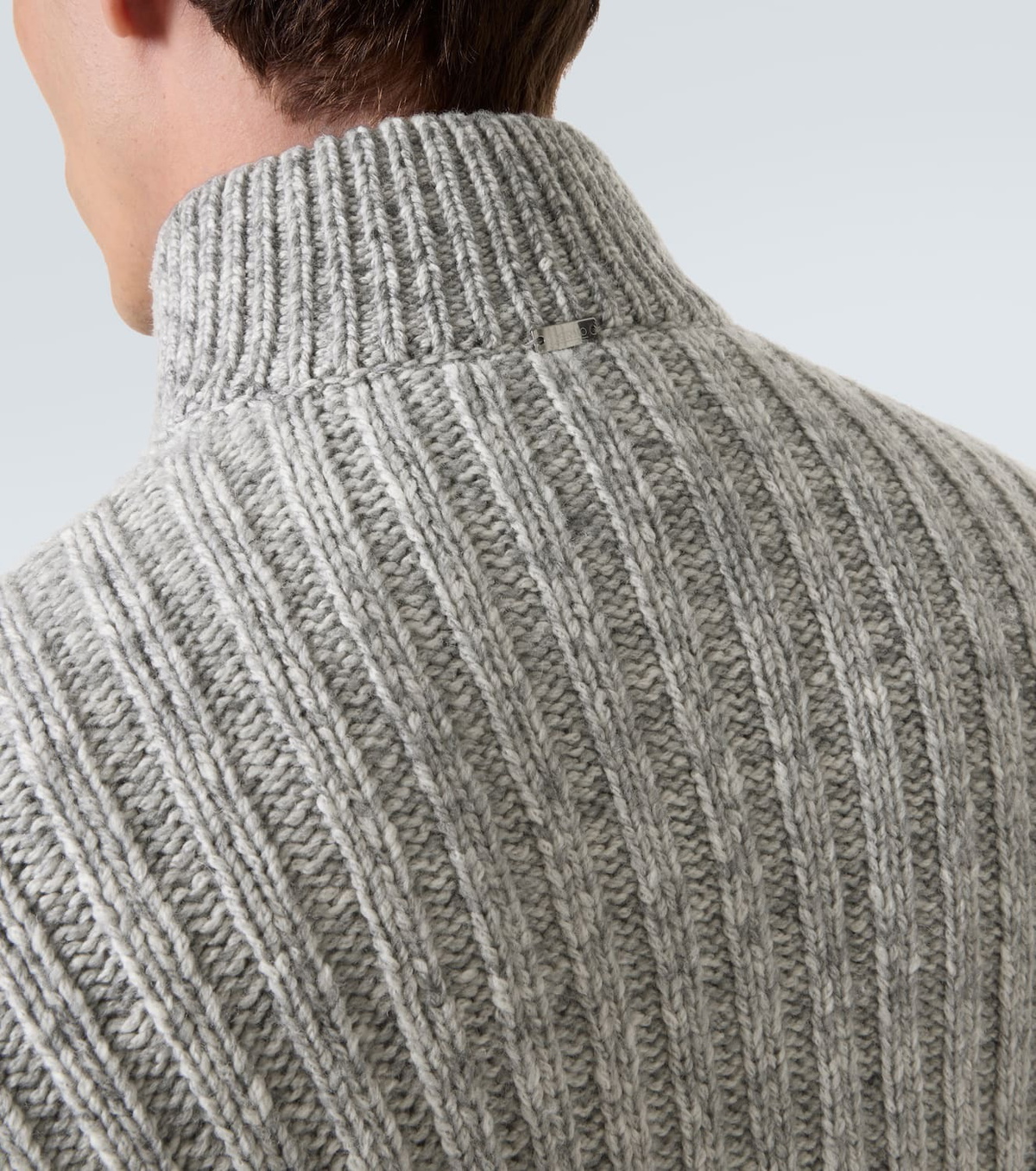 Herno Cable-knit wool jacket